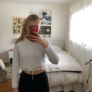GUESS cropped hoodie!